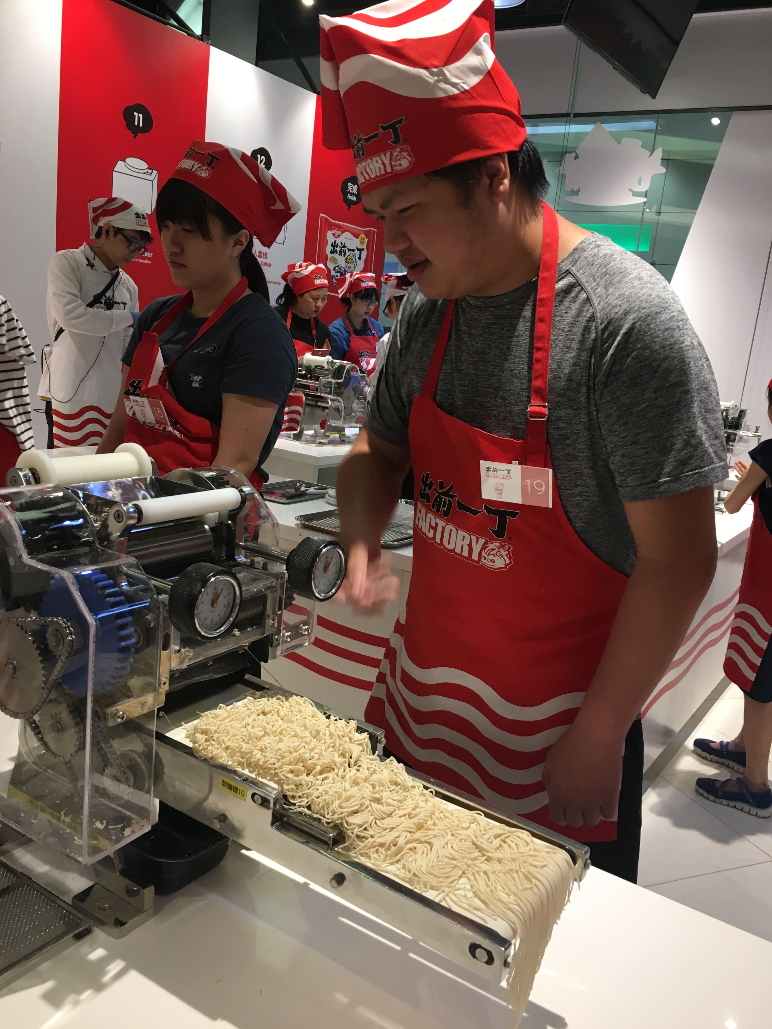 Students made a customized Demae Iccho noodle by themselves 