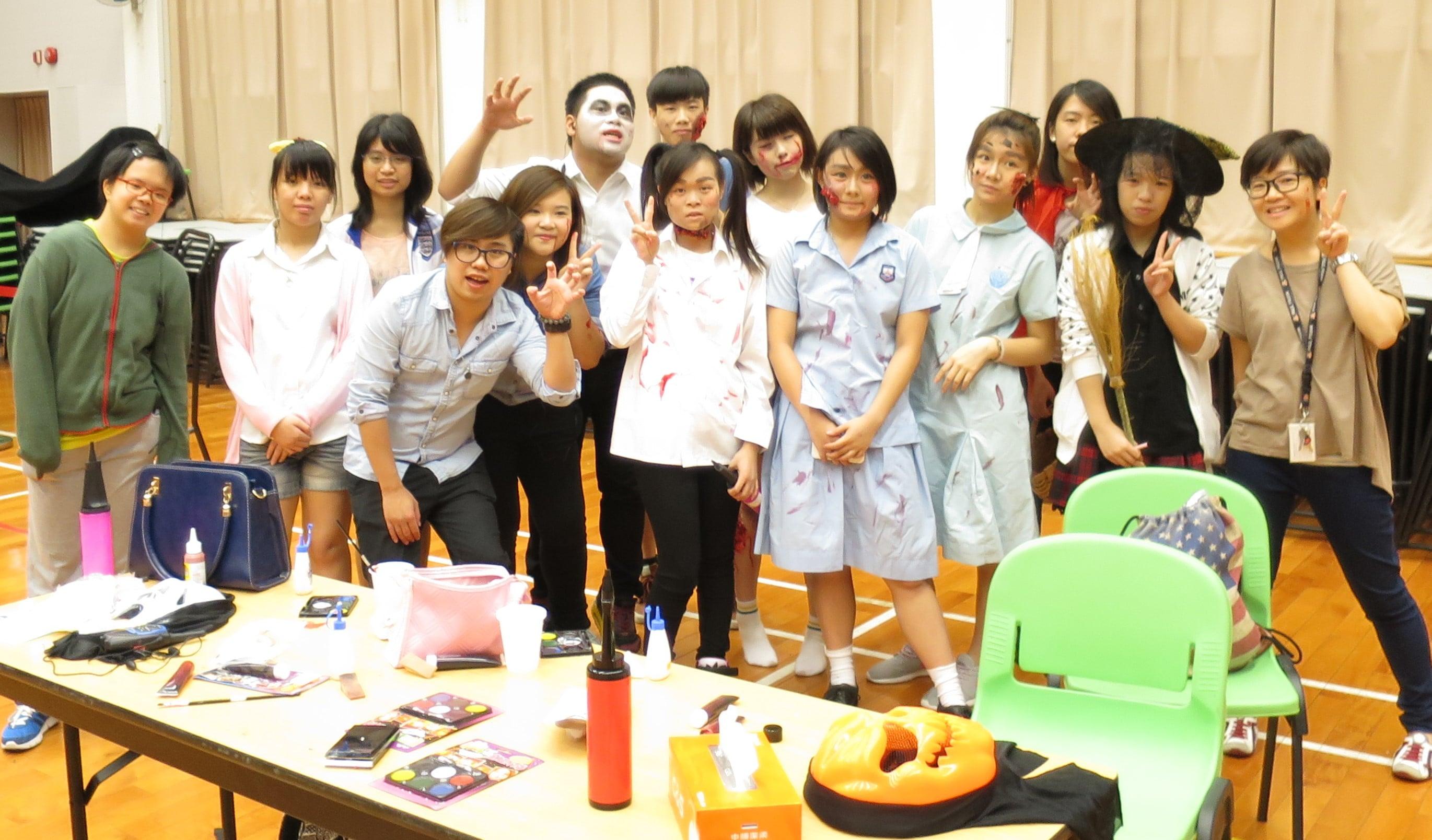 Peer Counsellors did their best to be horrible to give participants an unforgettable night in Halloween party 